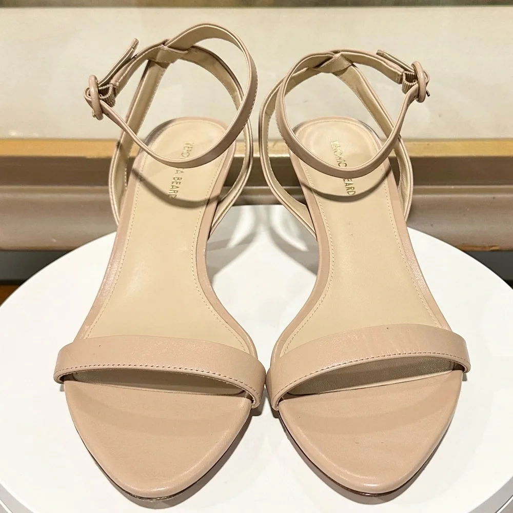 🌹VERONICA BEARD🌹 Darcelle Leather Sandal in Bisque Size: 8.5 - Picture 6 of 14